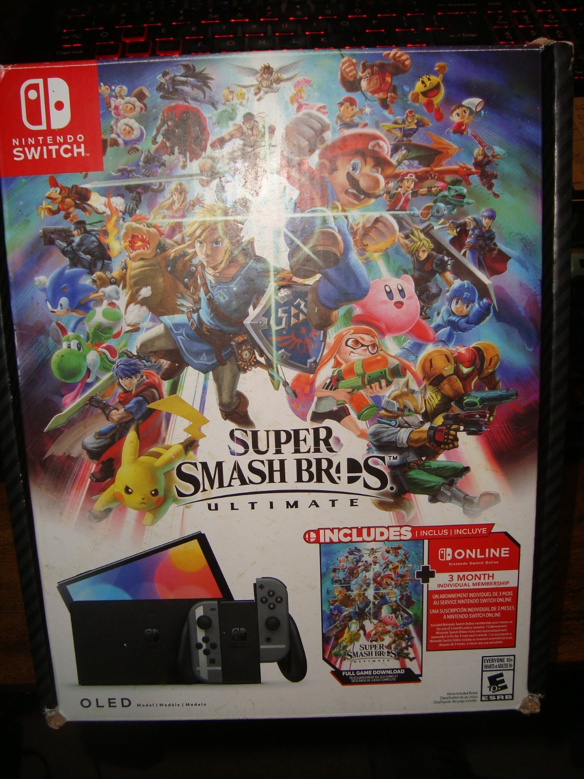 Nintendo Switch OLED Console Super Smash Bros Edition Clean!