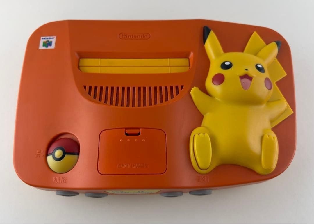 Nintendo 64 Pikachu Orange Yellow Console Pokemon N64 Japan Tested Boxed Rare