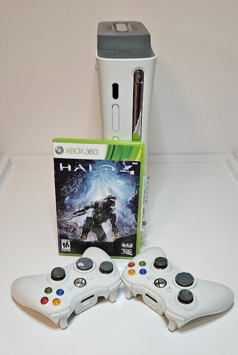 Microsoft XBox 360 Core Matte White Video Game Console Gaming System HDMI port
