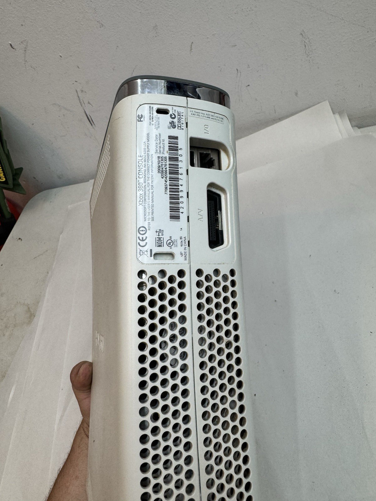 Original Microsoft Xbox 360 White Console Only error code 68