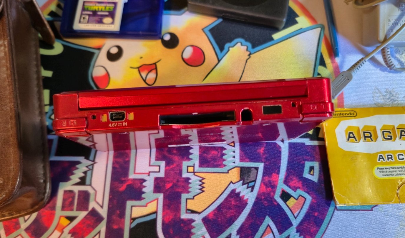 Nintendo 3DS Handheld System + Zelda Carry Case – Flame Red Tested Working