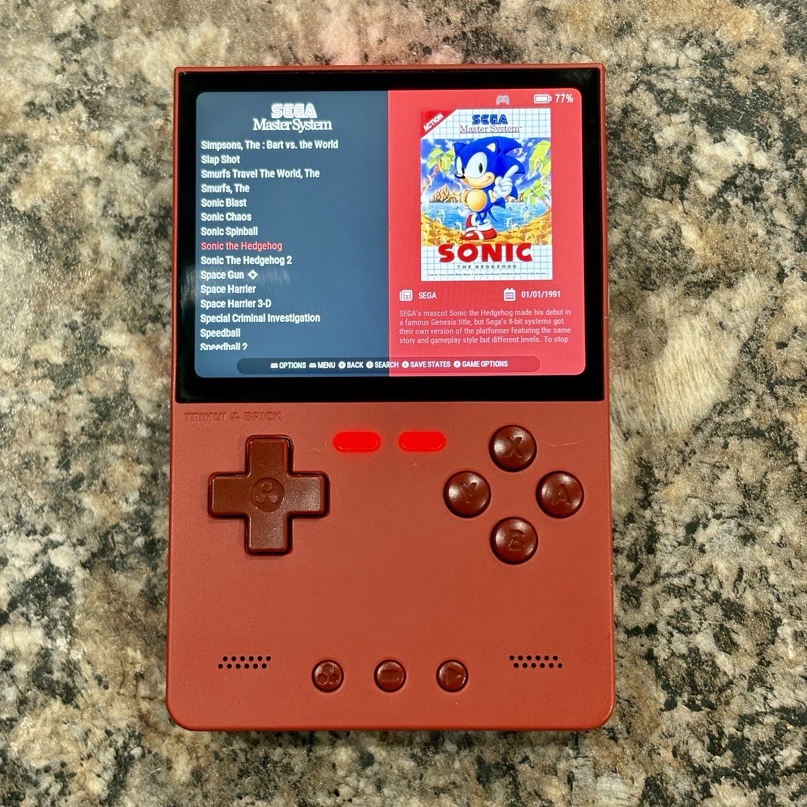 New Trimui Brick Gaming Handheld, New 64GB Card, Custom Loaded Ready To Play