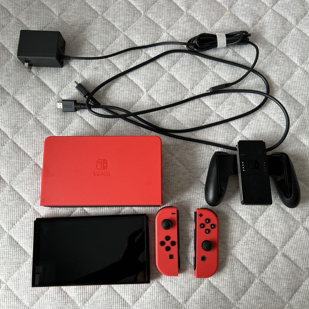 Nintendo Switch OLED Model: Mario Red Edition Joy-Con used