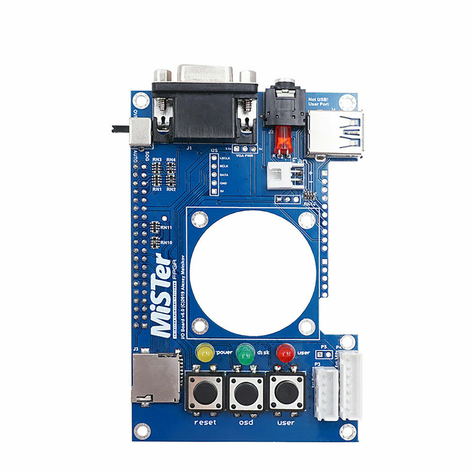 Welding USB HUB Extender Board Mister FPGA IO Board for Terasic DE10-Nano RTC