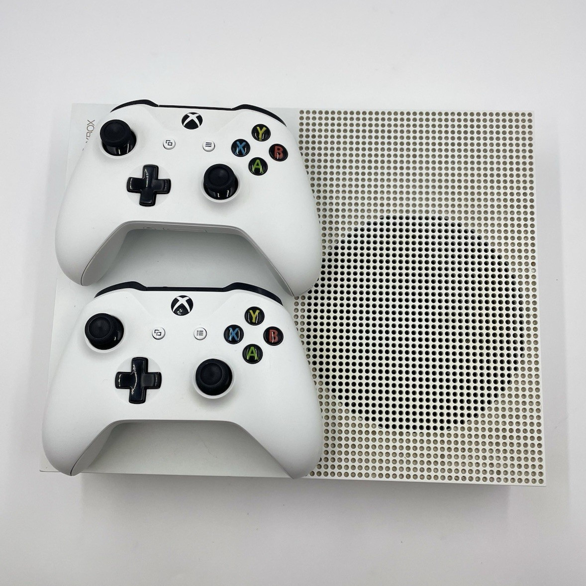 Microsoft Xbox One S 500 GB White Console w/ 2 Wireless Controllers – Tested