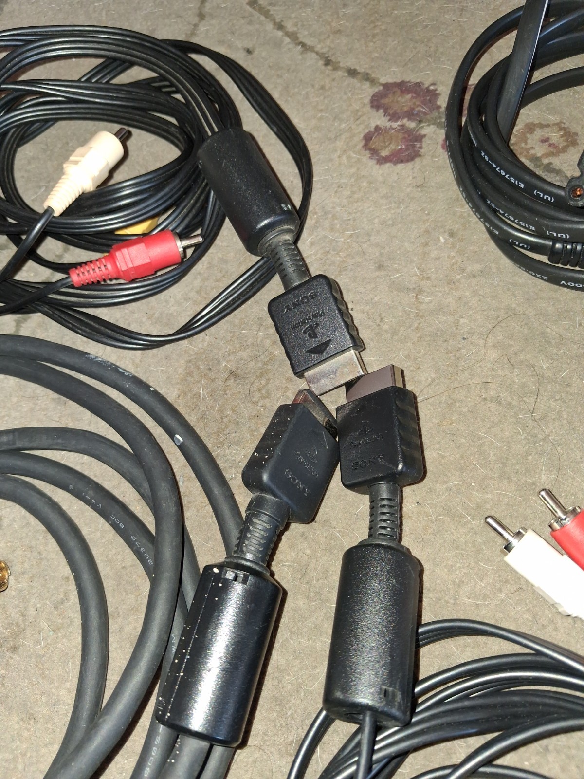 Vintage ✨️ Used PWR Cords,Cables,Hdmi,RCA,Sony Playstation 2 Cables ,All In PICS