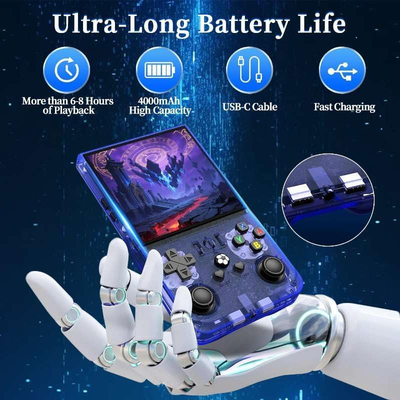 2025 New Upgrade R36MAX Retro Handheld Game Console with 64G Built-In 18000+ Cla