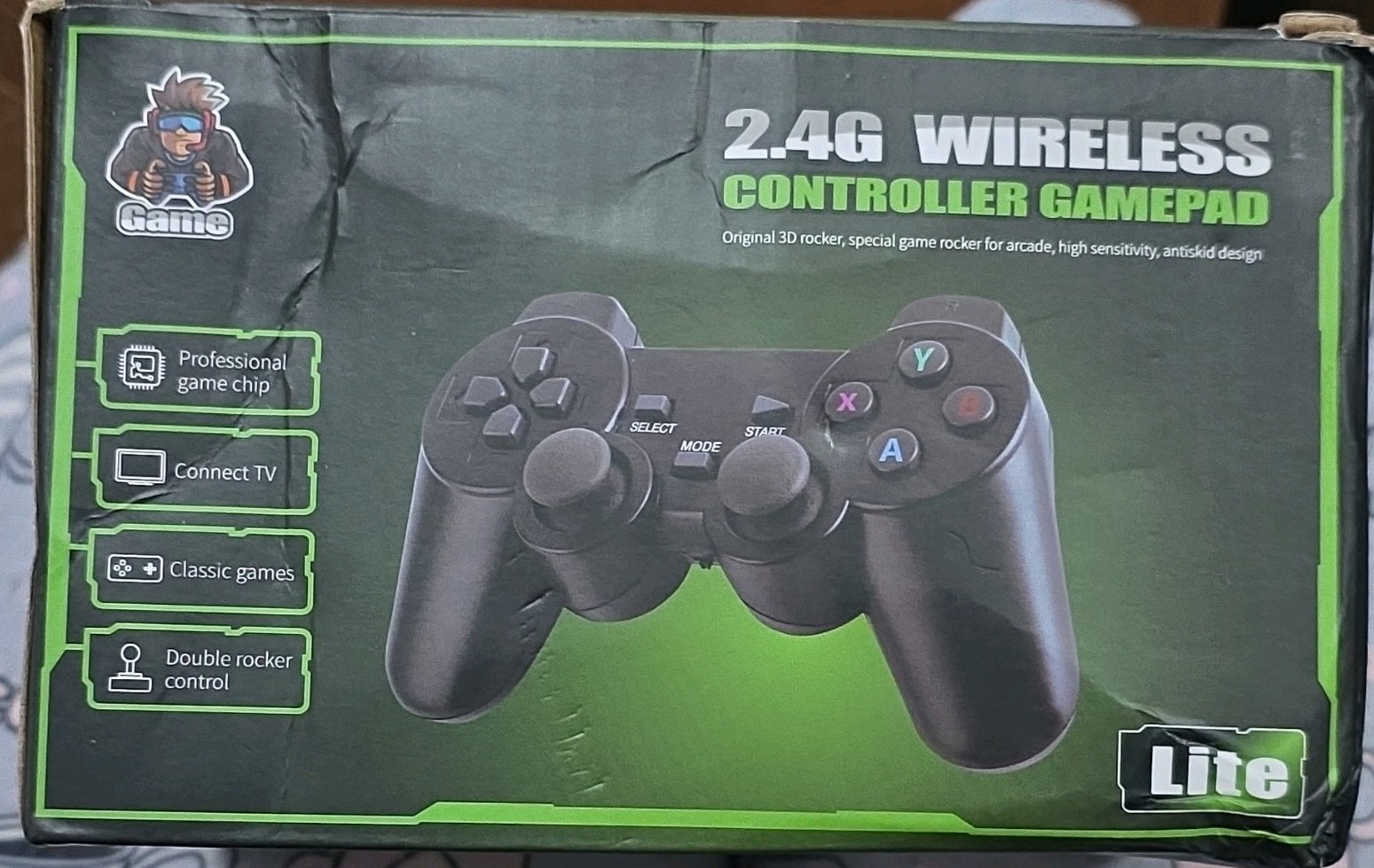 Game Stick Lite 4K UHD HDMI Microconsole 64GB WiFi 2.4G Controller, Black