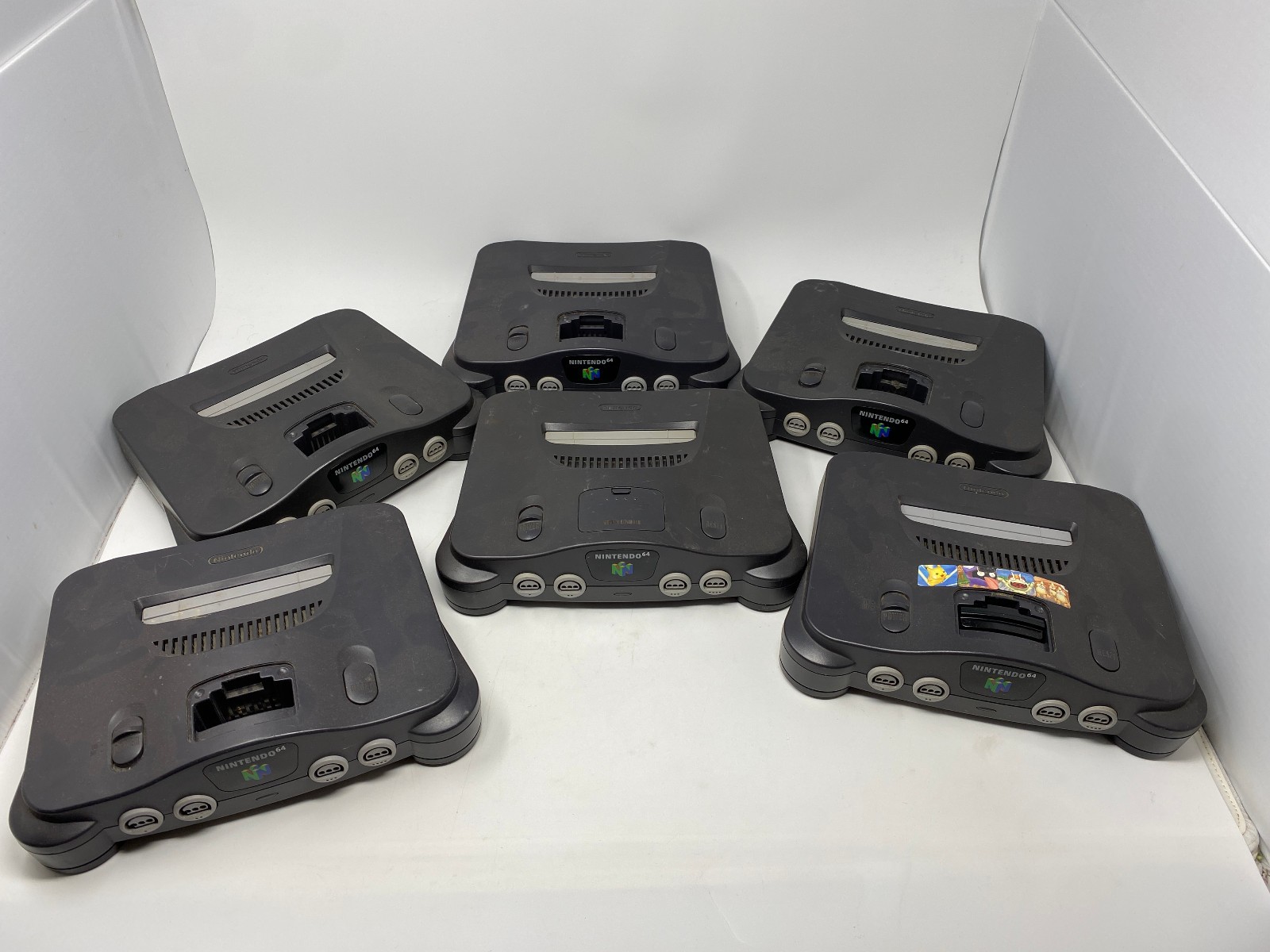 Lot of 6 Nintendo N64 JP & US Consoles No Cables Games Or Controller NUS-001
