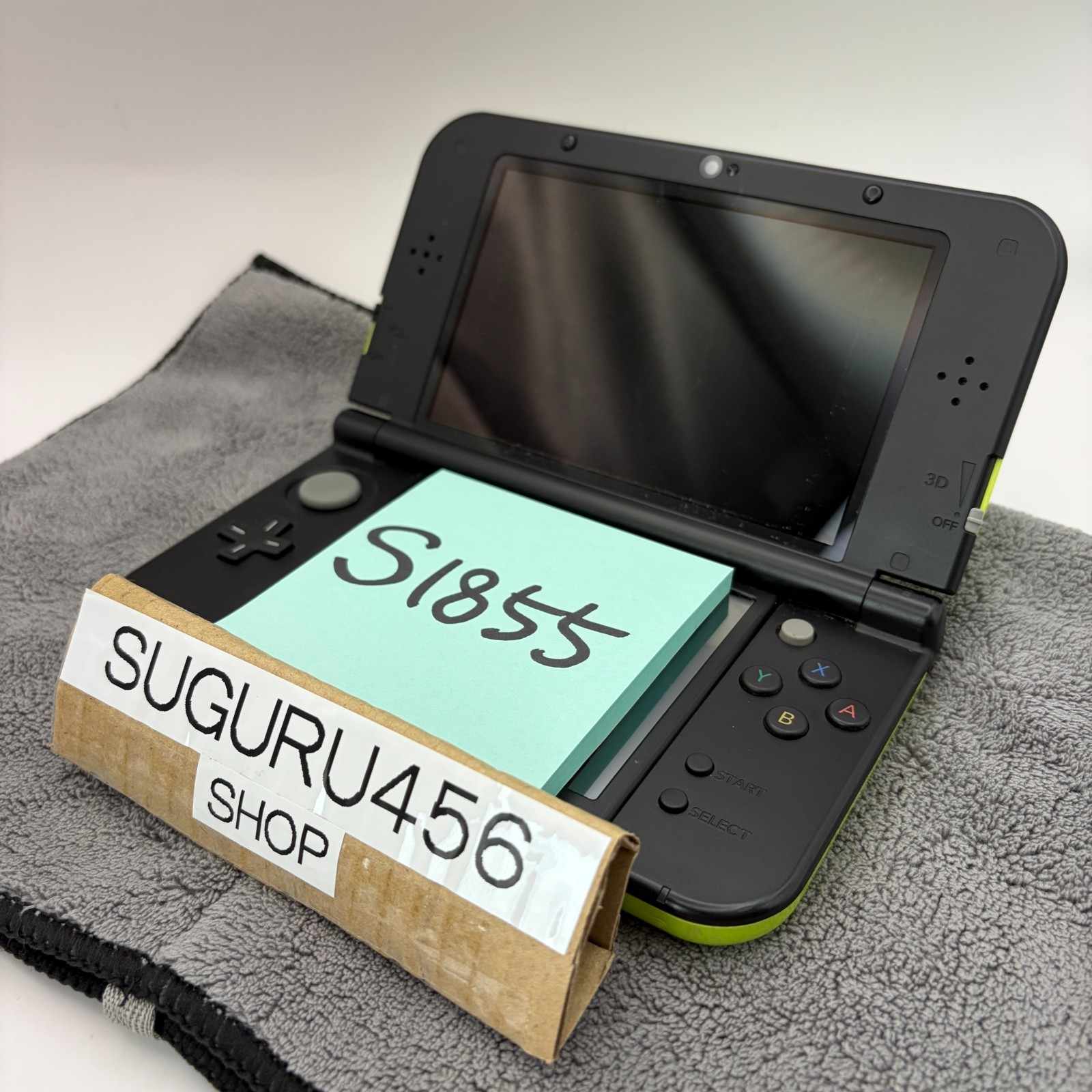 【Excellent5】NEW Nintendo 3DS LL XL Lime black Monster Hunter Game Console