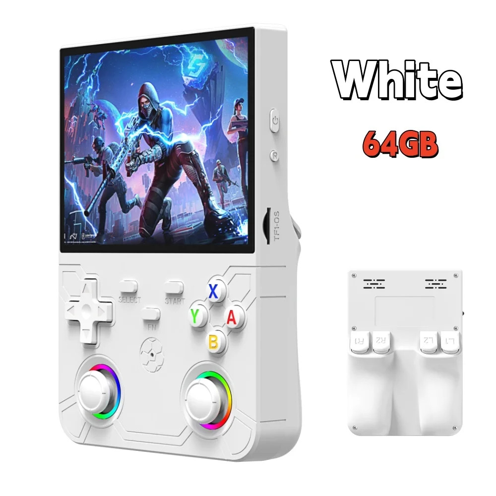 New R36 Ultra X Handheld Retro Video Game Console IPS Screen 128GB Preloaded Gam