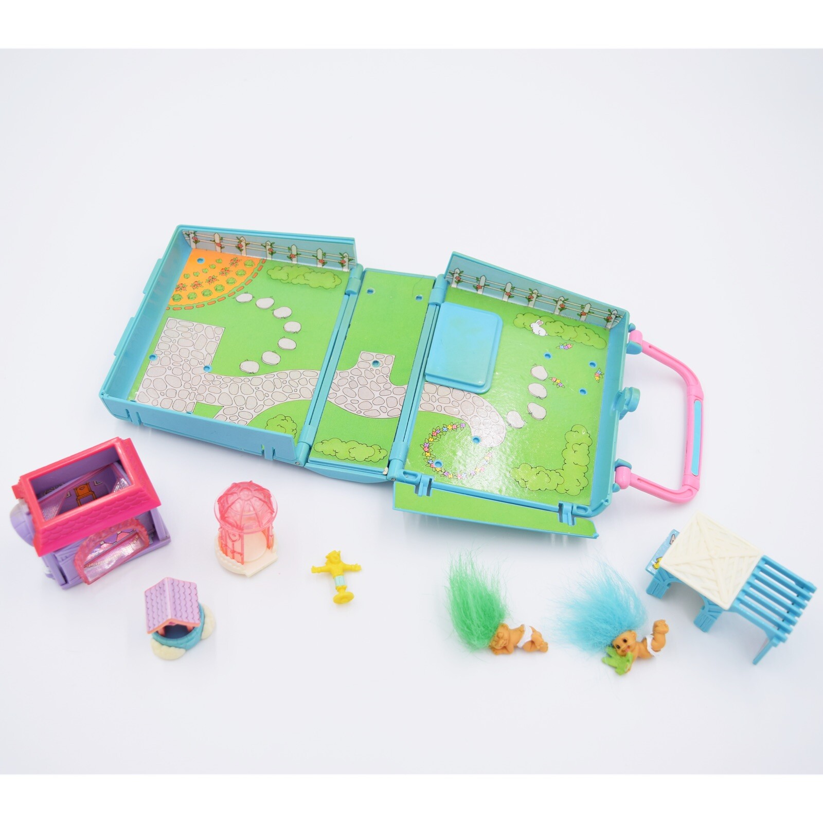 #90S Rare Galoob Tiny Trolls Town Playset Moc #DREAM HOUSE VILLA DEI SOGNI