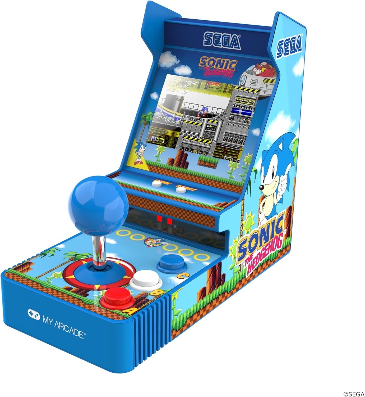 My Arcade Sonic The Hedgehog Joystick Player Portable Retro Arcade DGUNL-7157