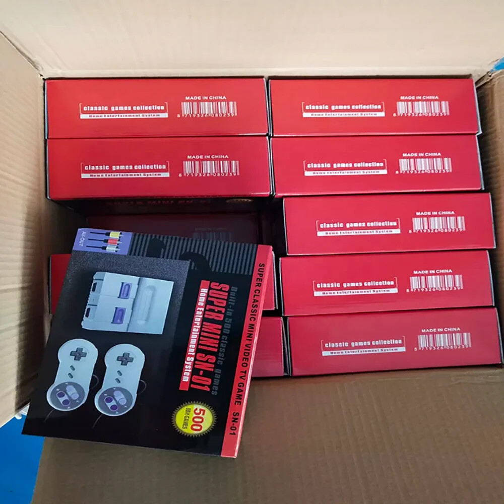 Super SN-01 Mini Classic Video Game Console Built-in 500 games , dual players
