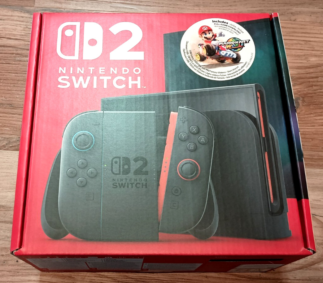Nintendo Switch 2 Console + Mario Kart World Bundle ⚡ Sealed – In Hand ⚡