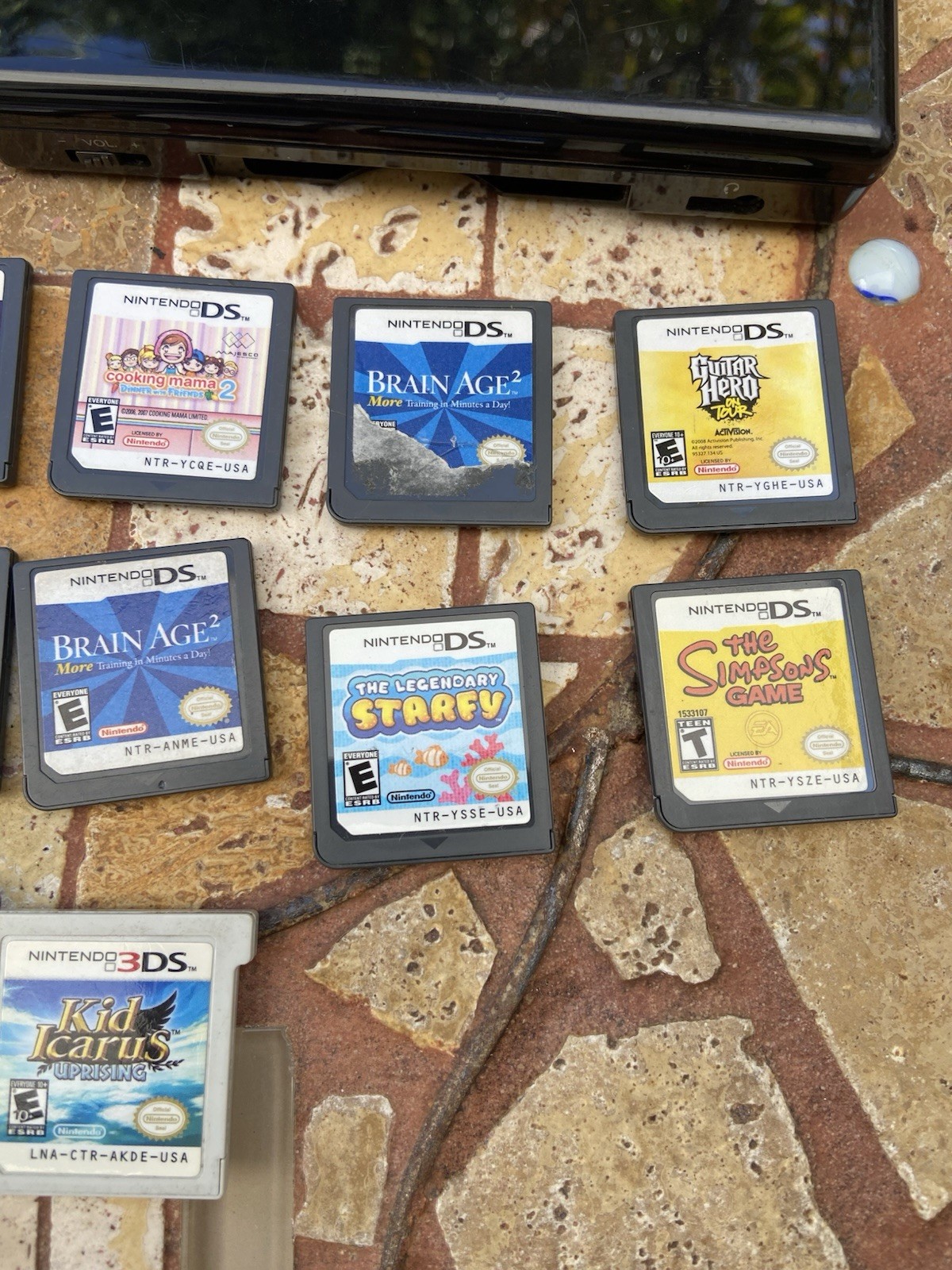 Nintendo 3DS Pink & DS Lite Bundle 19 Games Mario Kart DS & 7 Tested AS-IS