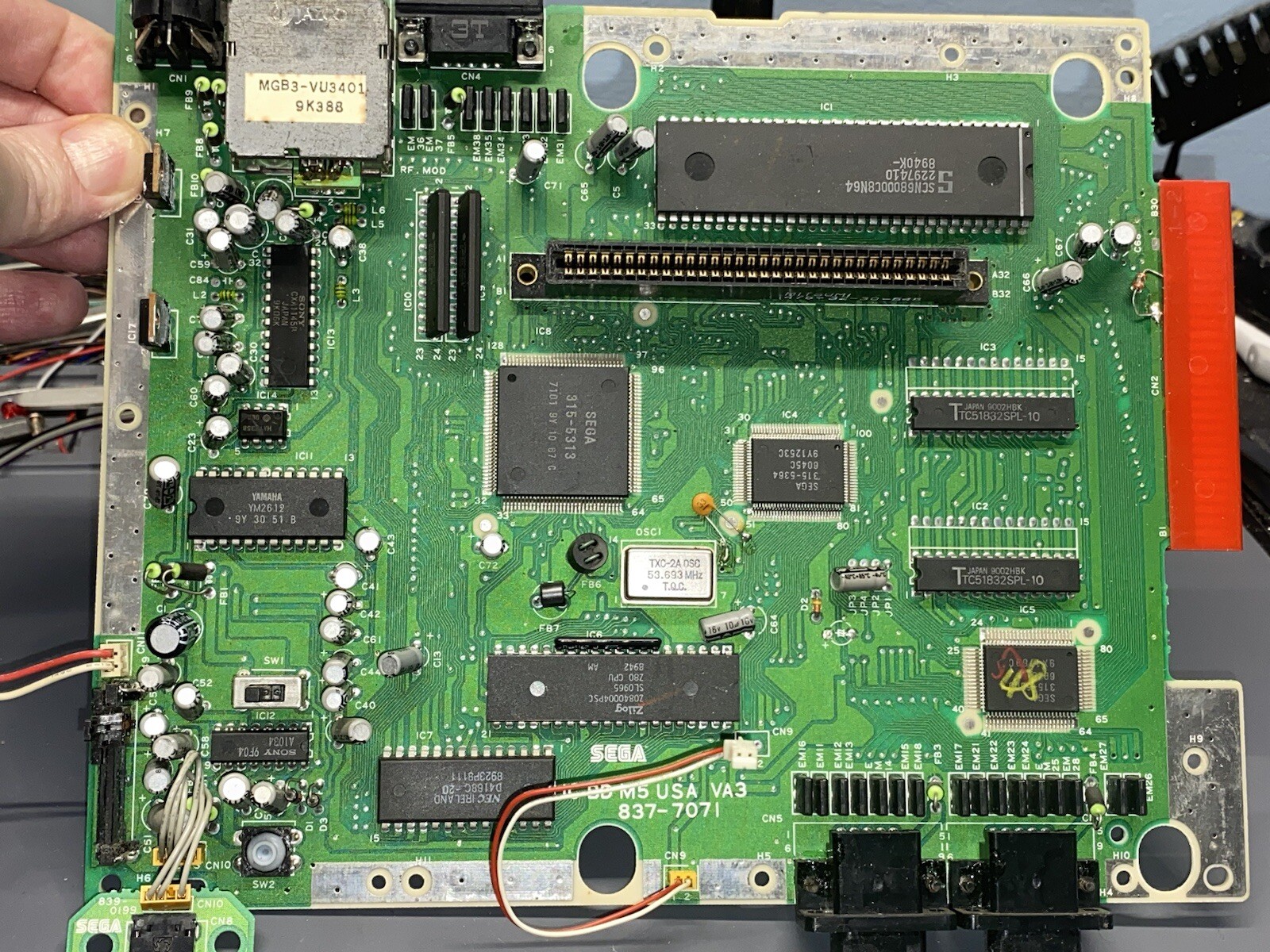 Ultimate Sega Genesis 3BP Triple Bypass RGB Model 1 VA3 Non-TMSS Recapped