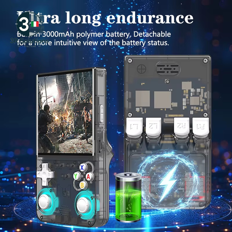 Retro R36 Ultra IPS Screen 4.0 Inch Gio Portable Video Game Console
