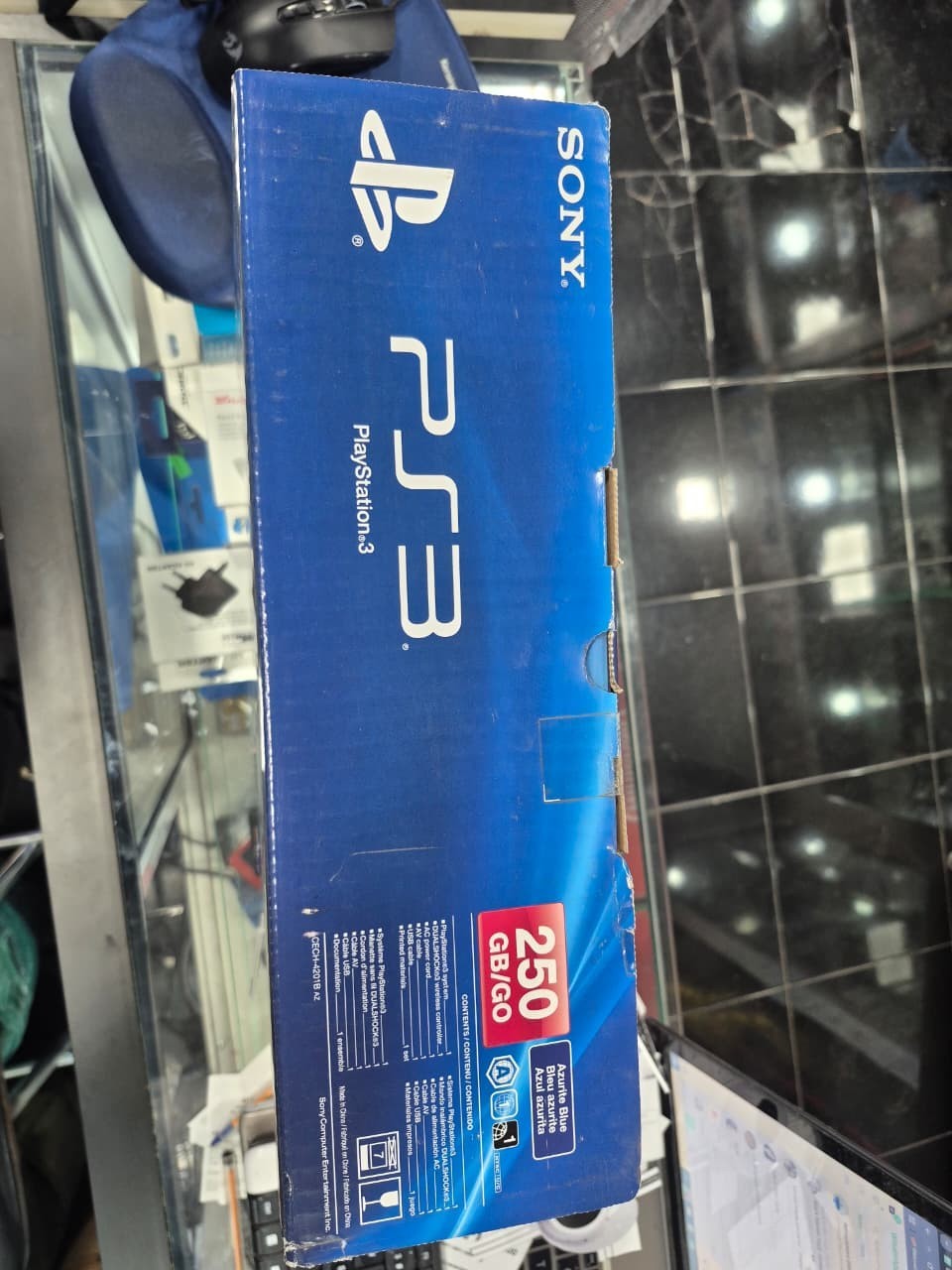 New Sealed Sony Playstation PS3 Super Slim 250GB Azurite Blue CECH-4201B Console