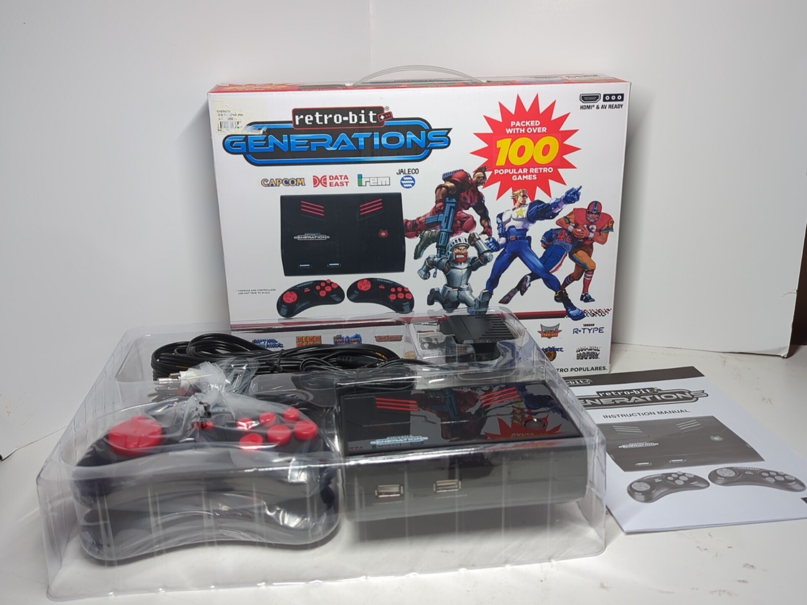 Retro-Bit Generations Plug & Play Retro Game Console (Built-in Retro 100+ Games)