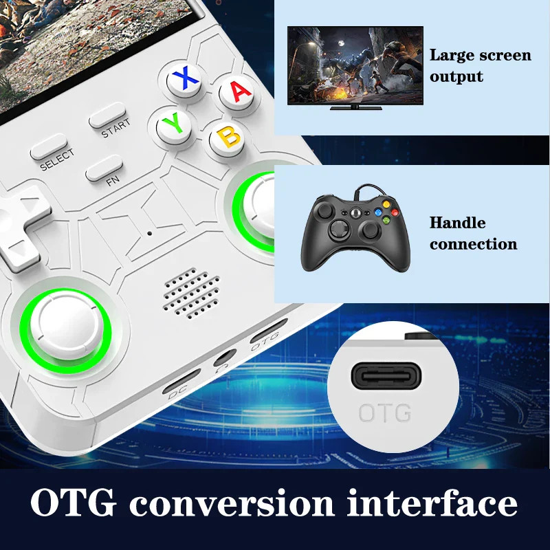 R36 ultra retro handheld video game console open source Linux system 4.0-inch IP