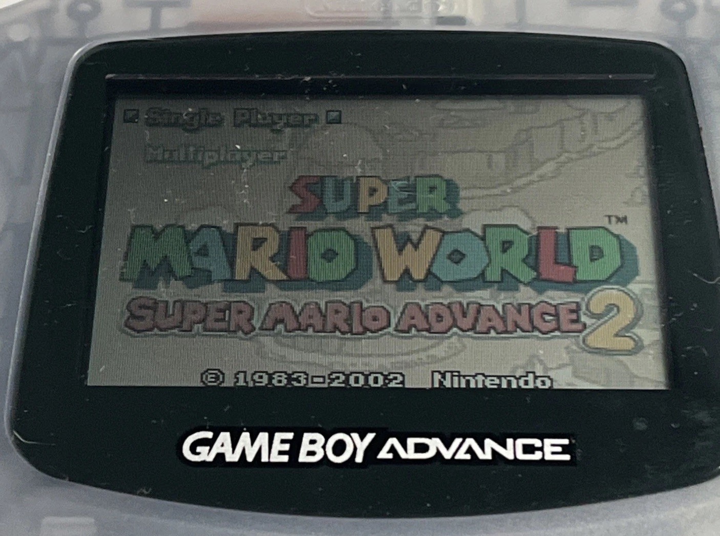 Nintendo Game Boy Advance Console System – Clear Glacier Castlevania/SM Advance2