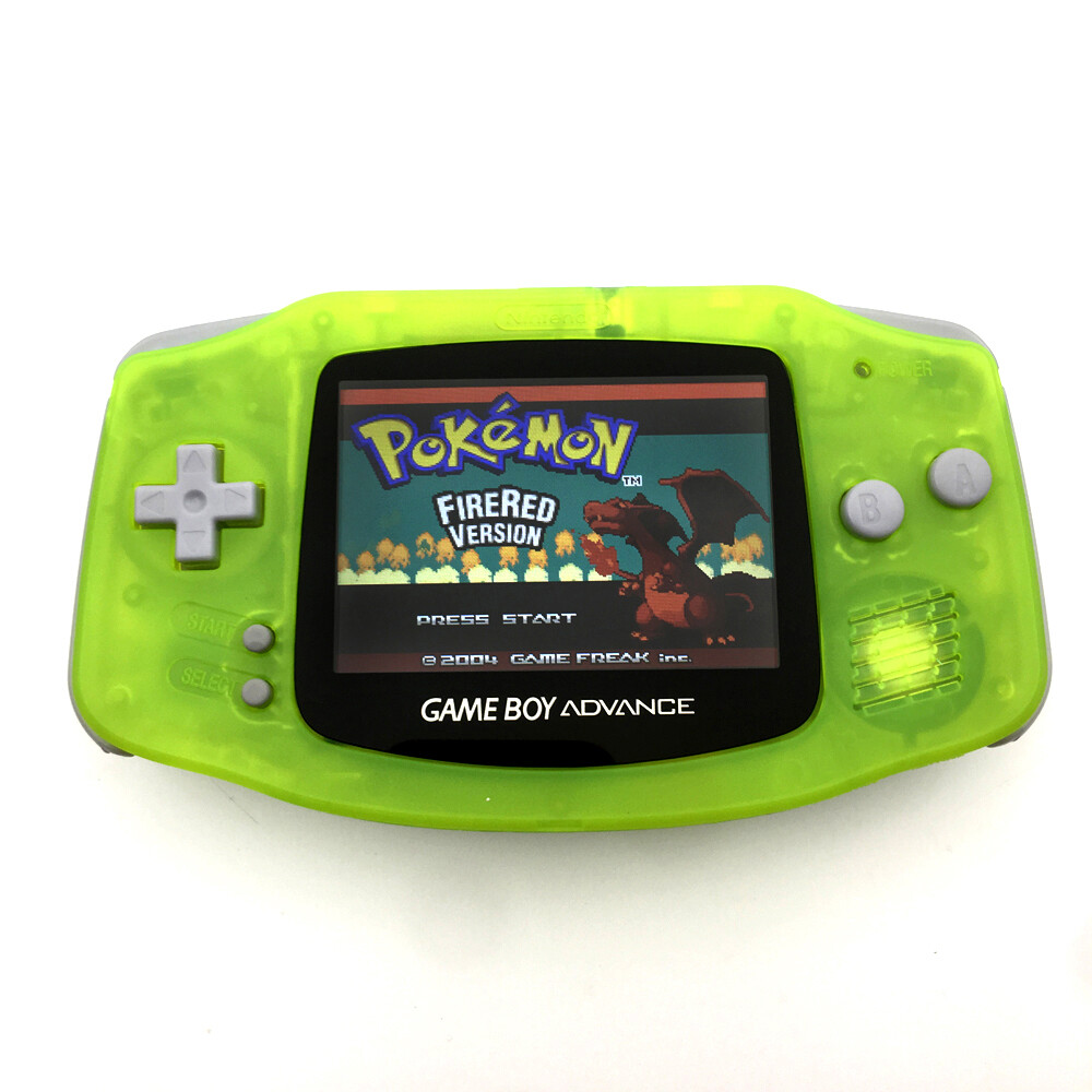 Luminous Clear Yellow 10 Levels Backlight V2 IPS Game Boy Advance GBA Console