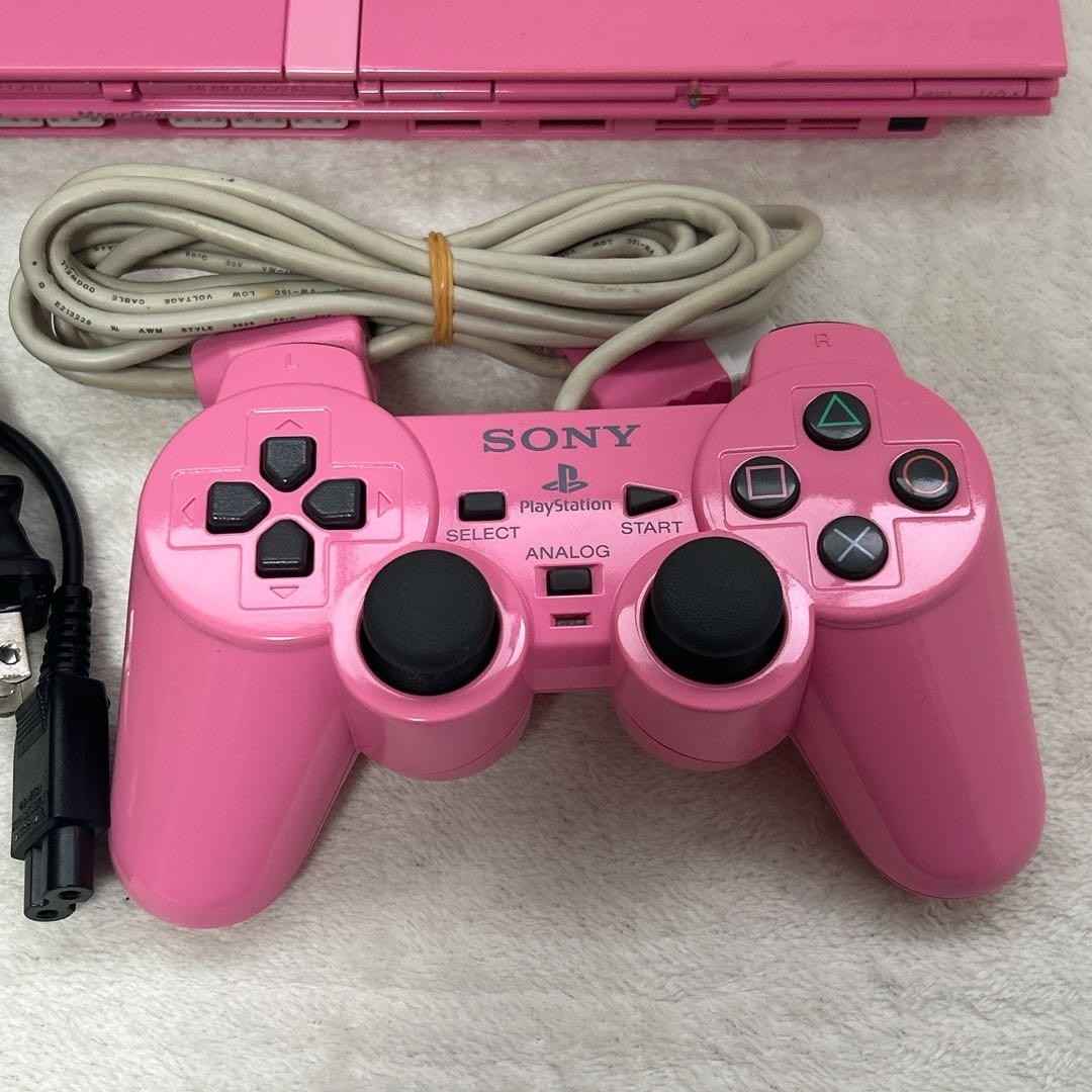 PlayStation 2 console, slim design, pink, SCPH-77000PK, AC100V, no box.