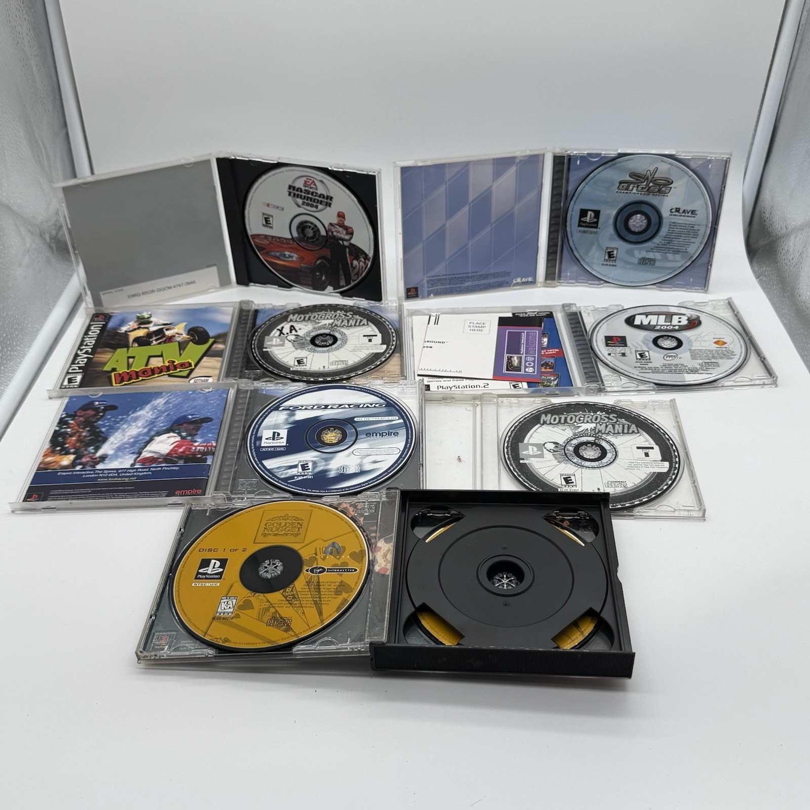 Sony PlayStation 1 PS1 SCPH-9001 Console System Tested+Games Broken Controllers
