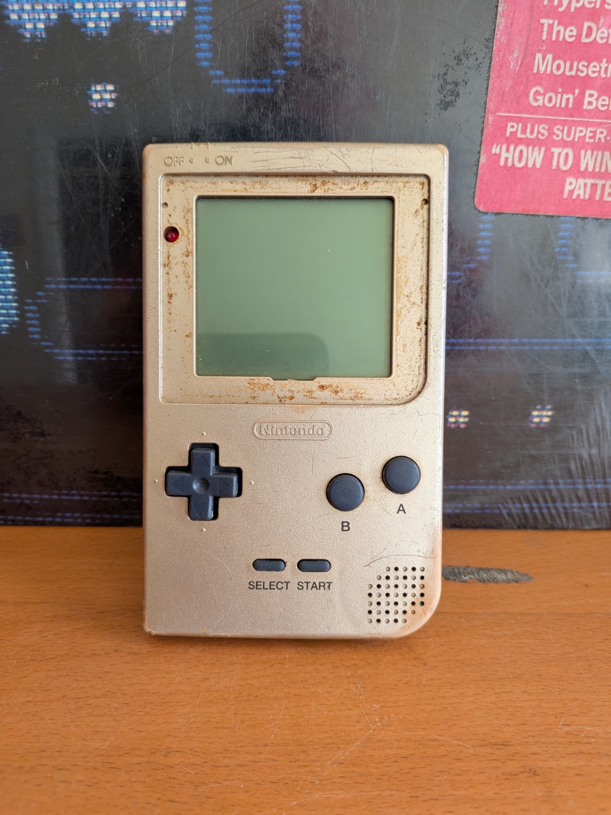 Nintendo Game Boy Pocket Silver? Handheld System, Headphone Jack, MGB-001 Works.