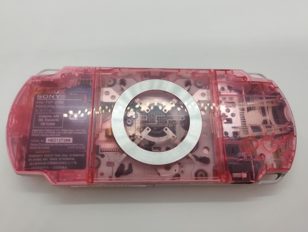 Sony PSP-2000 Console Clear Pink & UMD Software Set Custom-made Used from Japan