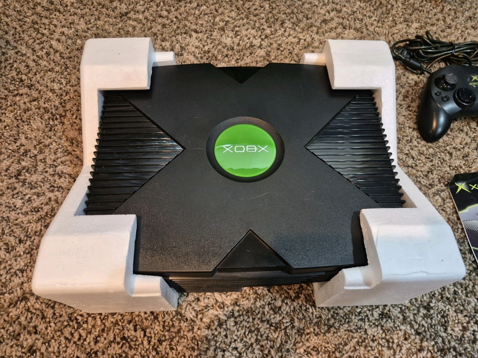 Xbox Original Console 100% Complete in Box CIB Box VERY NICE! TESTED WORKING