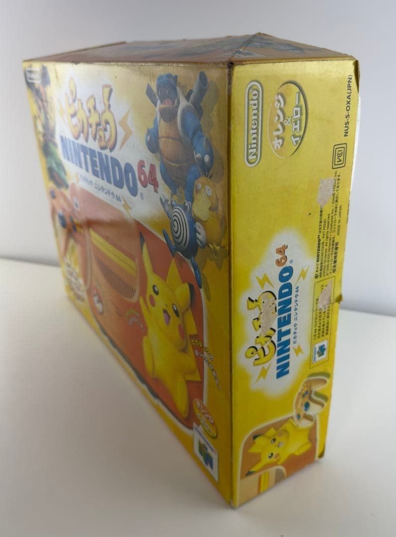 Nintendo 64 Pikachu Orange Yellow Console Pokemon N64 Japan Tested Boxed Rare