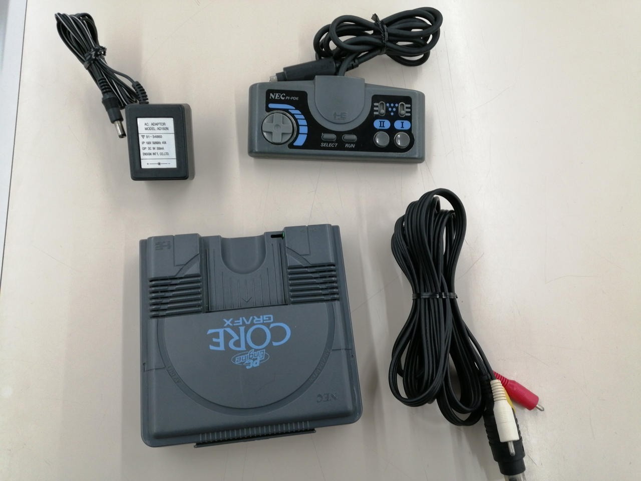 NEC PC Engine CoreGrafx PI-TG3 Boxed Controller AV Cable A2443