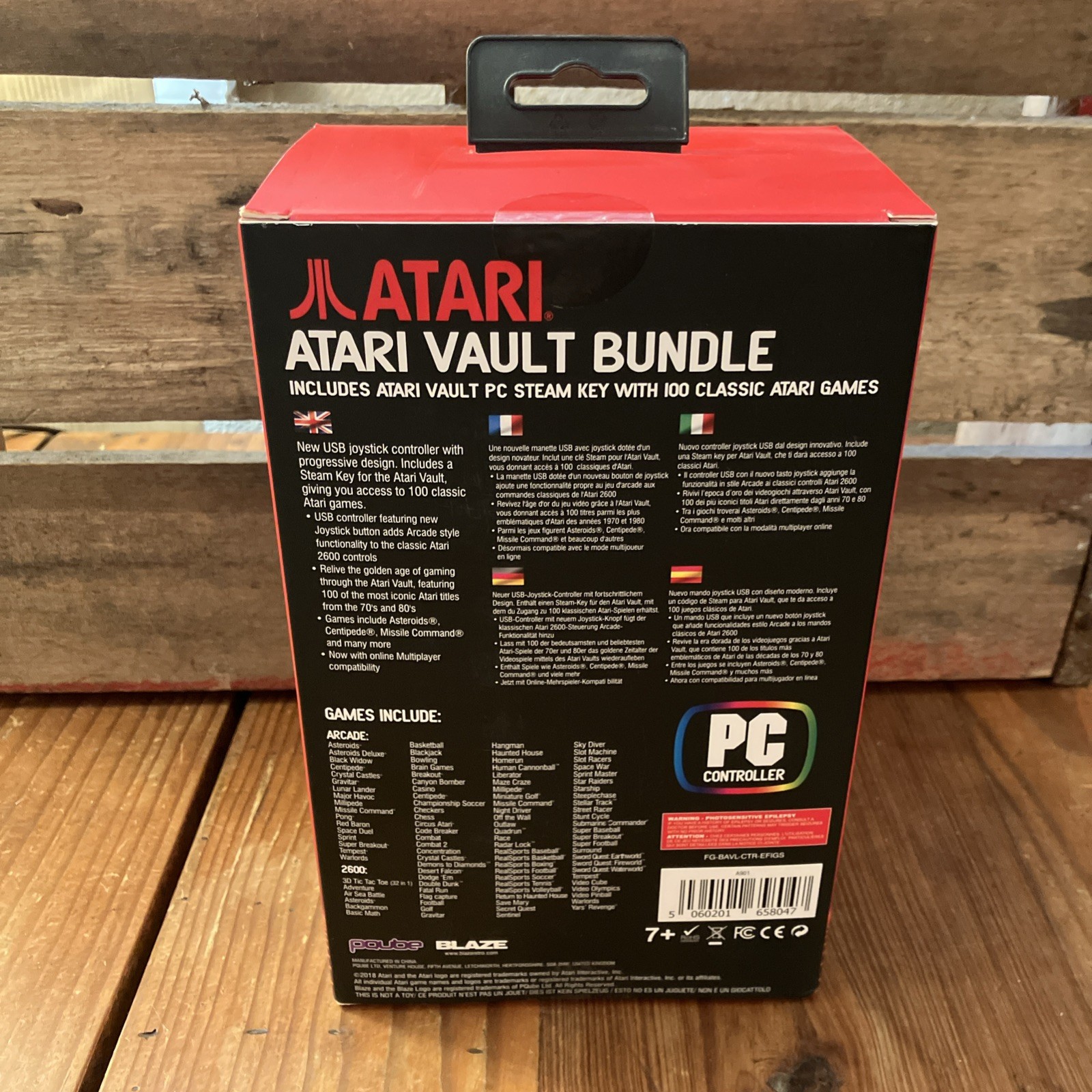 Atari Vault Bundle PC Controller Steam Key w/ 100 Classic Atari Games Blaze