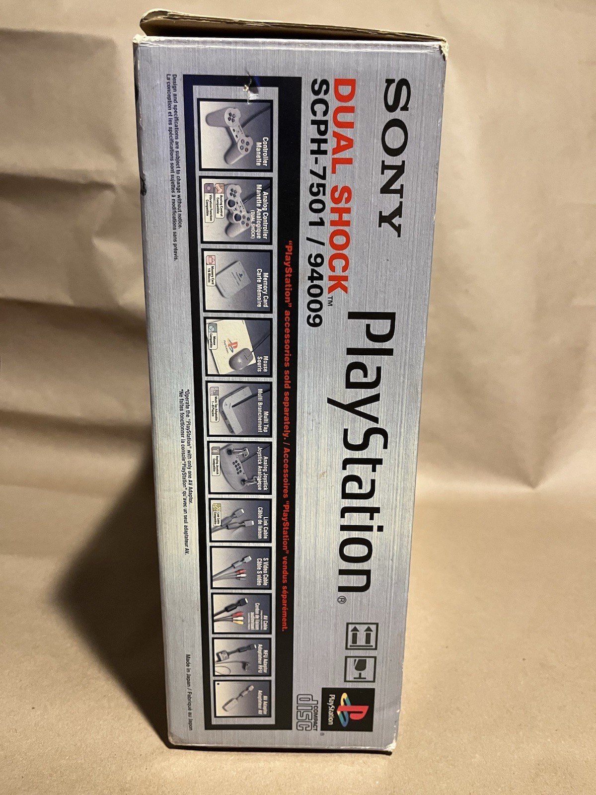 Sony PlayStation 1 PS1 Dual Shock PS1 SCPH-7501 Console – Near-Mint Complete CIB