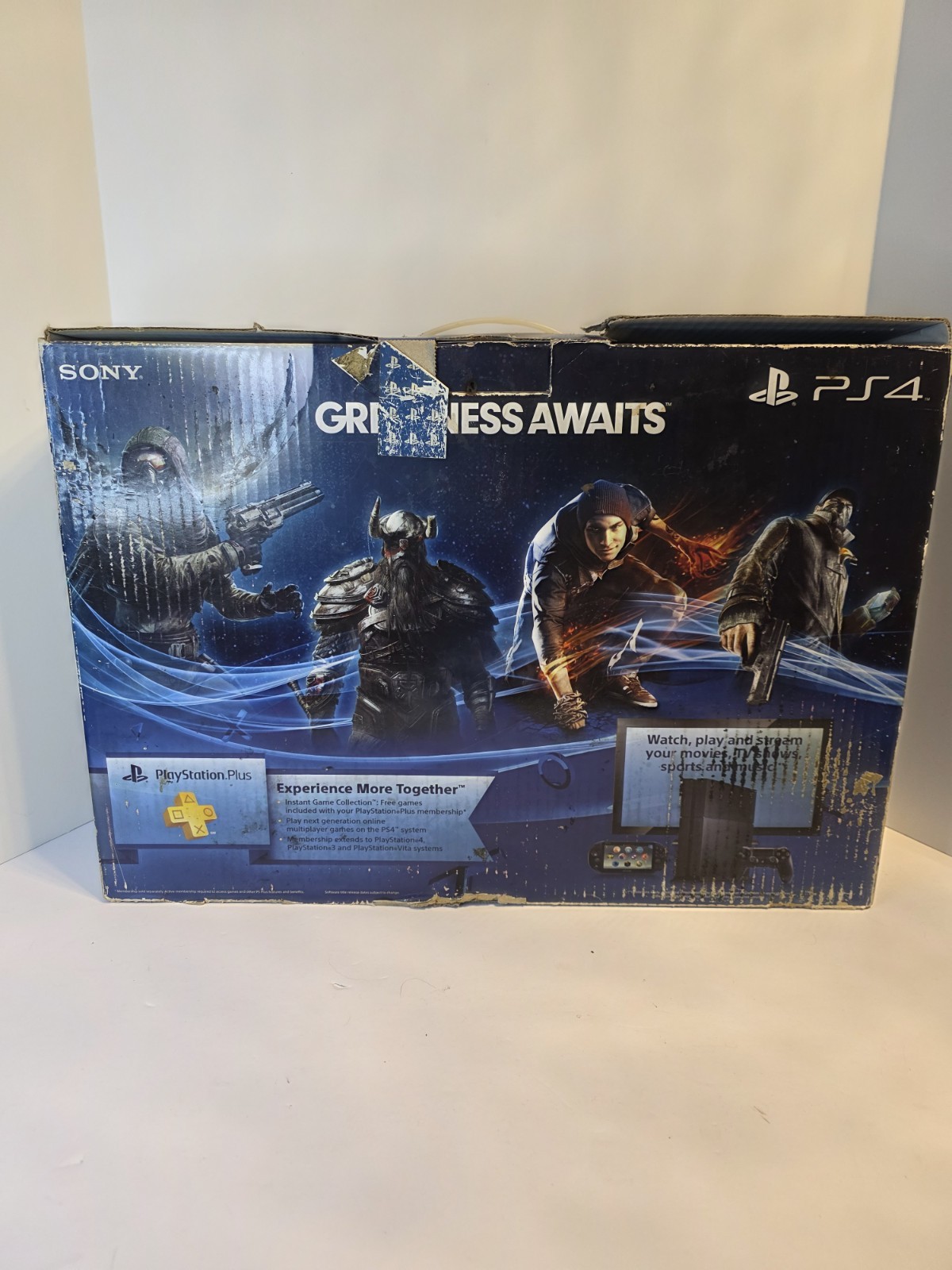 Playstation 4 500GB Console PS4 Bundle Tested Working With Box And All Cords