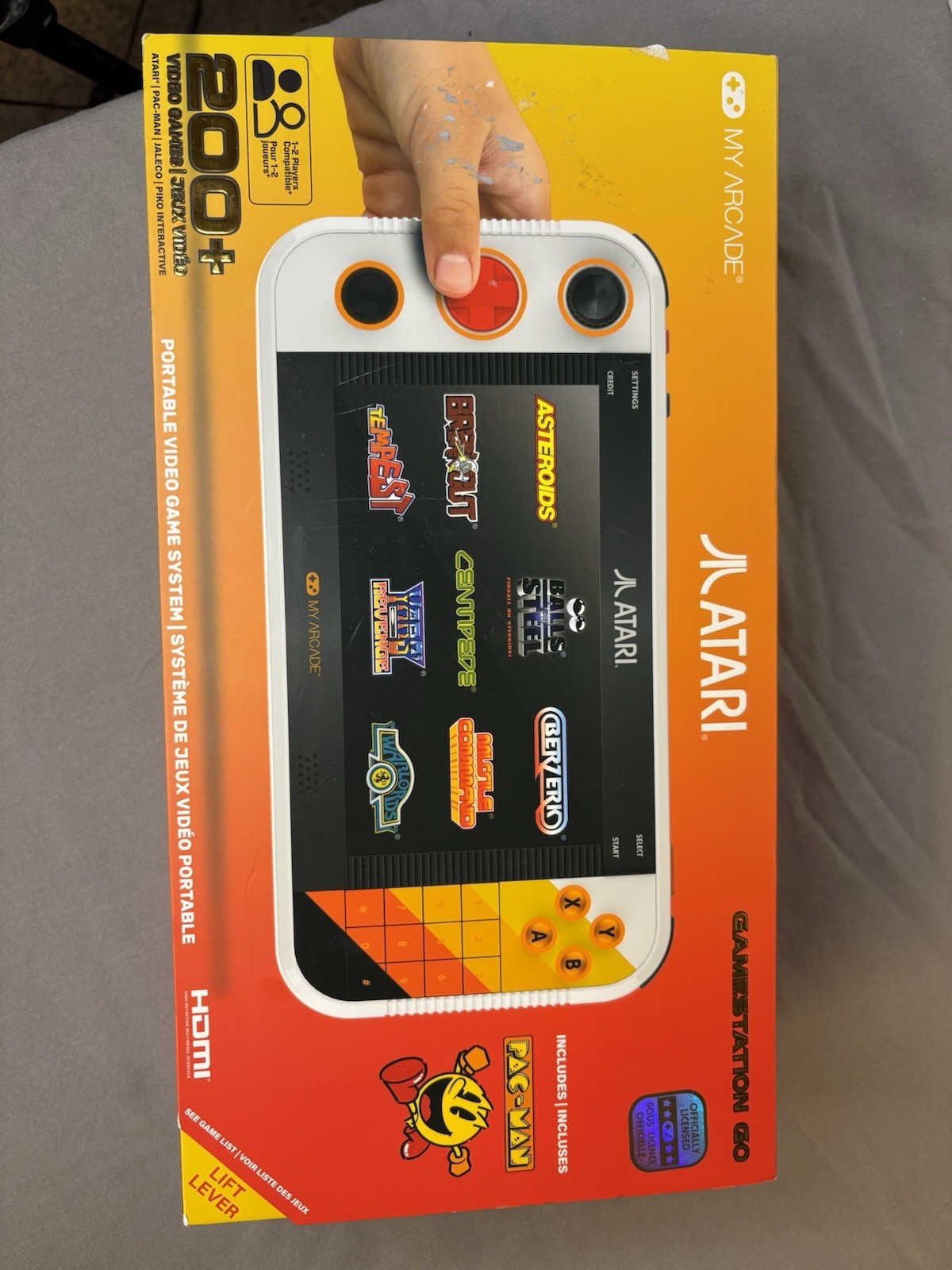 Atari My Arcade Gamestation Go Handheld Gaming System W/ 200+ Games – Open Box