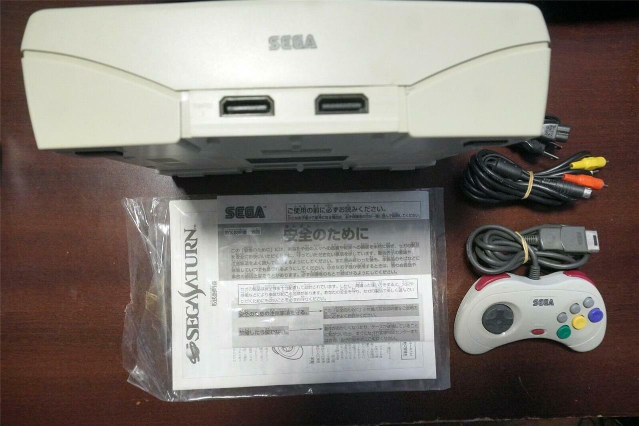 Sega Saturn console white boxed HST-0014 Japan SS system US Seller