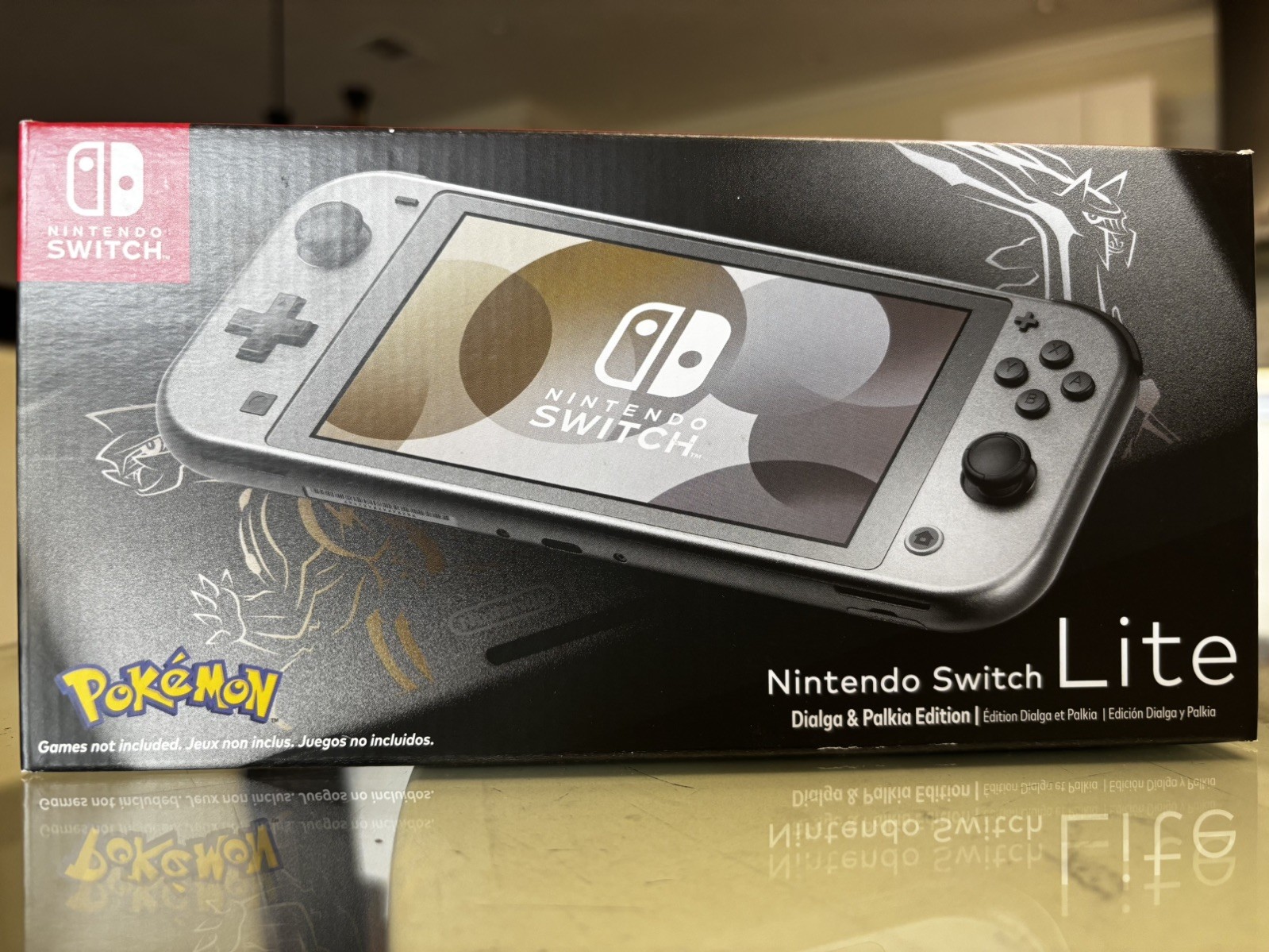 NEW Nintendo Switch Lite Console Dialga Palkia Pokemon Special Edition