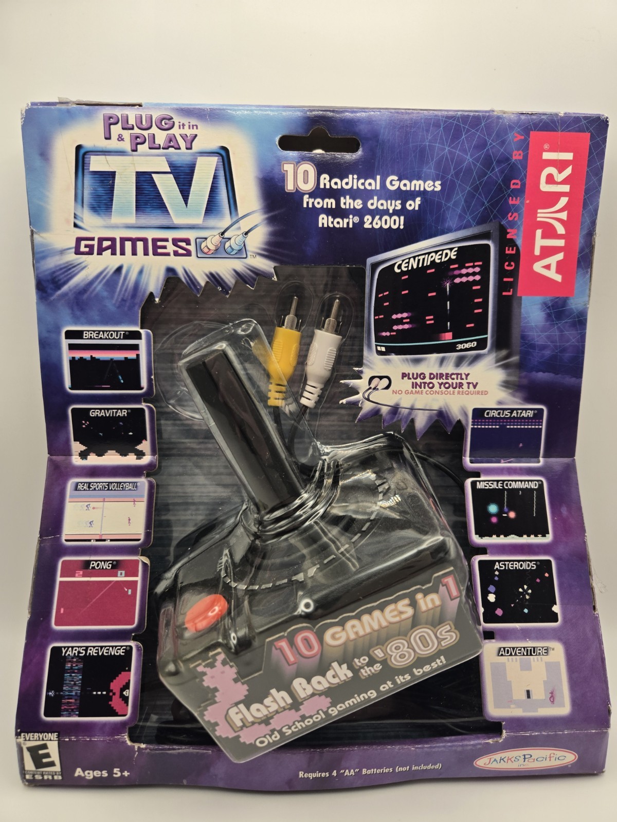Atari Plug And Play TV Games Flashback To The 80s Jakks Pacific In Box