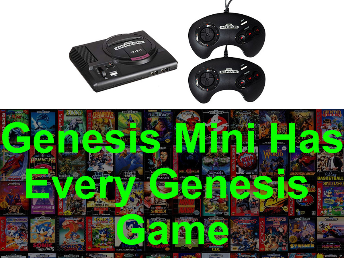 Sega Genesis Mini Loaded With EVERY Genesis Game – (790+ Games!) – Authentic
