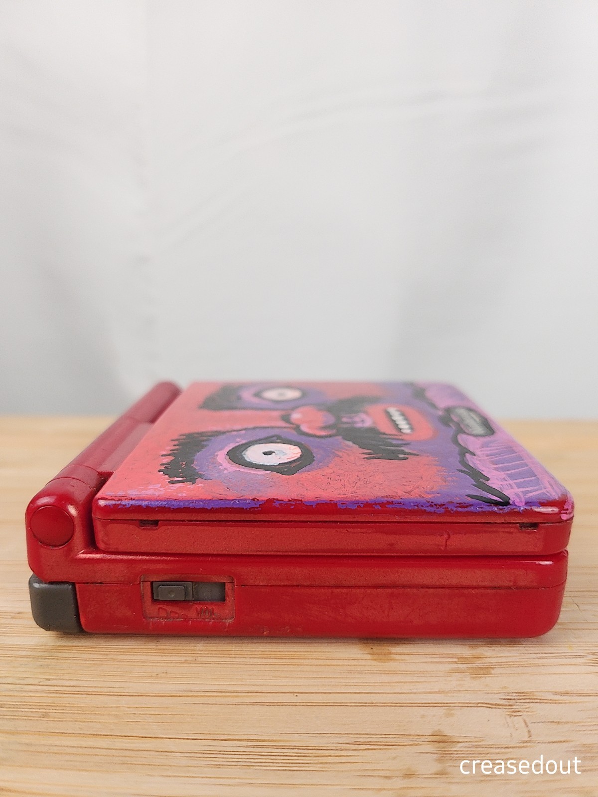 Nintendo Game Boy Advanced SP AGS-001 Red Painted Console Tested with Charger