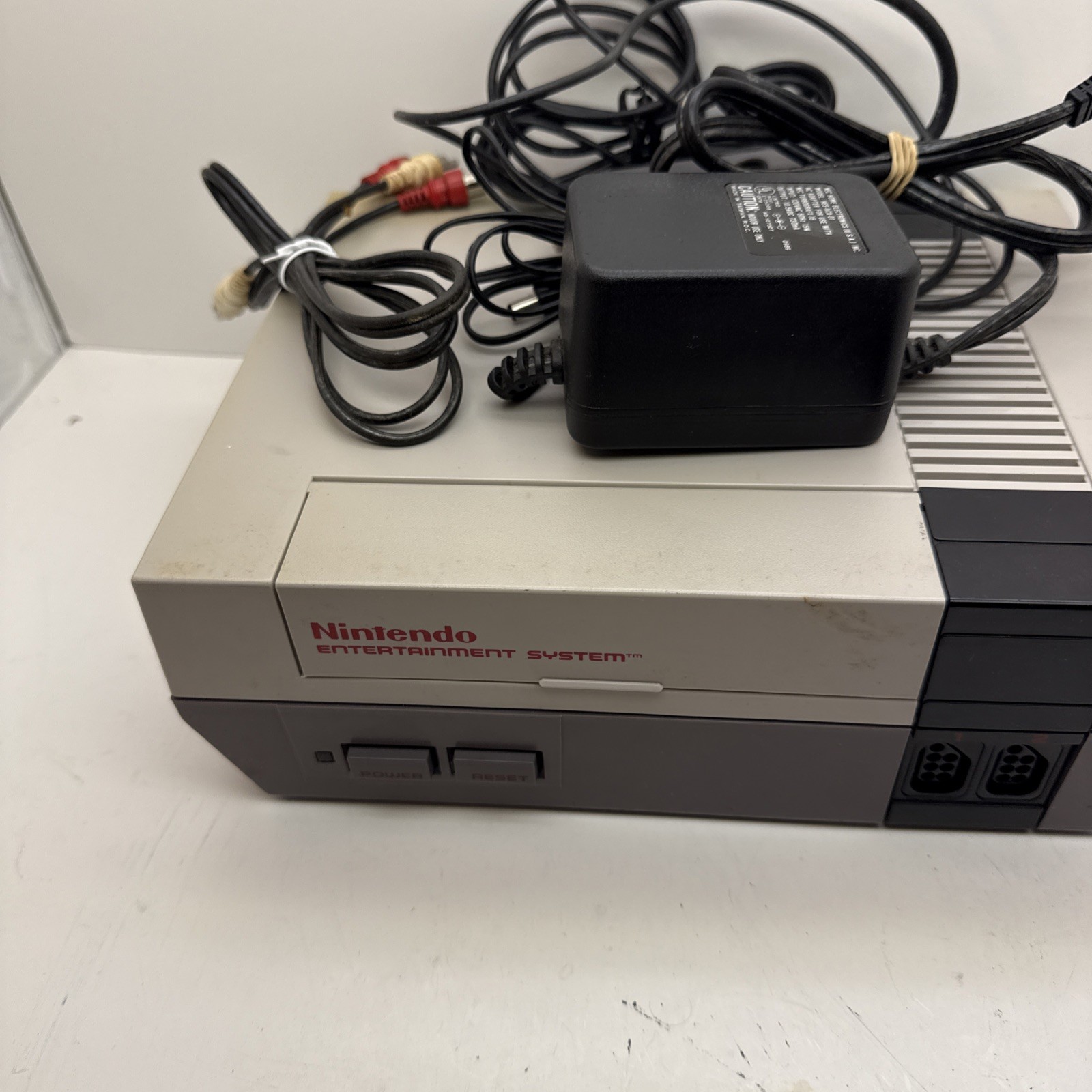 Nintendo Entertainment System NES Original Console Cords Cables Tested & Works