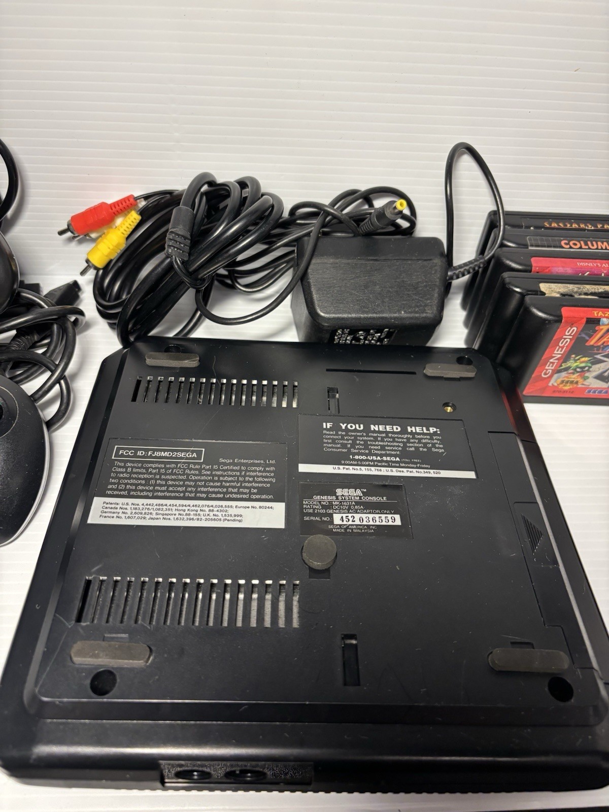 Sega Genesis Model 2 Console Core System Bundle – MK-1361 – Tested & Working!