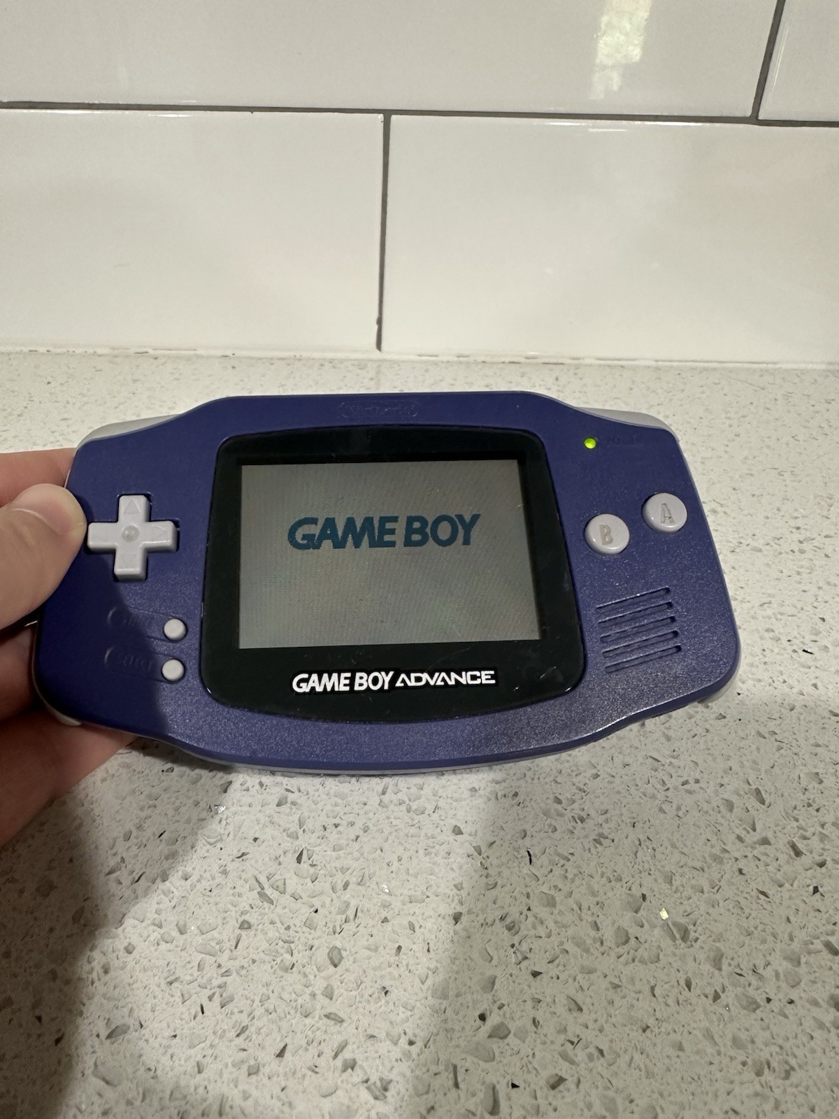 Nintendo Game Boy Advance Purple Handheld System Console AGB-001
