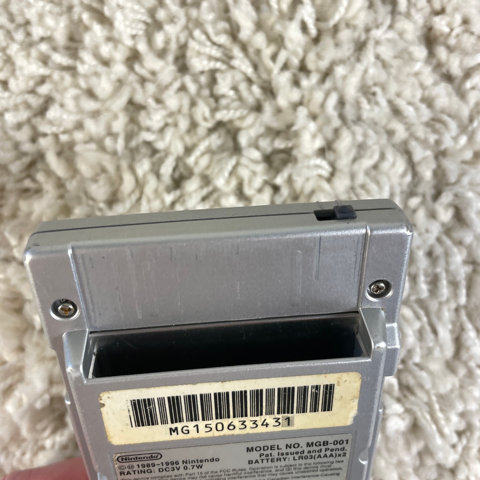 Nintendo Game Boy Pocket Silver Handheld System MGB-001 OEM Shell Only