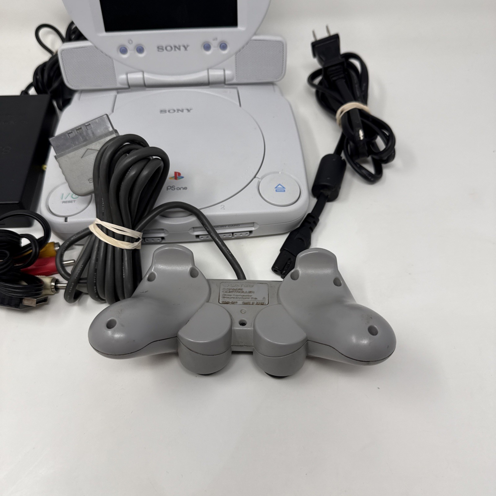 Sony PSone Console Bundle w/ LCD Screen – Fully Tested & Working