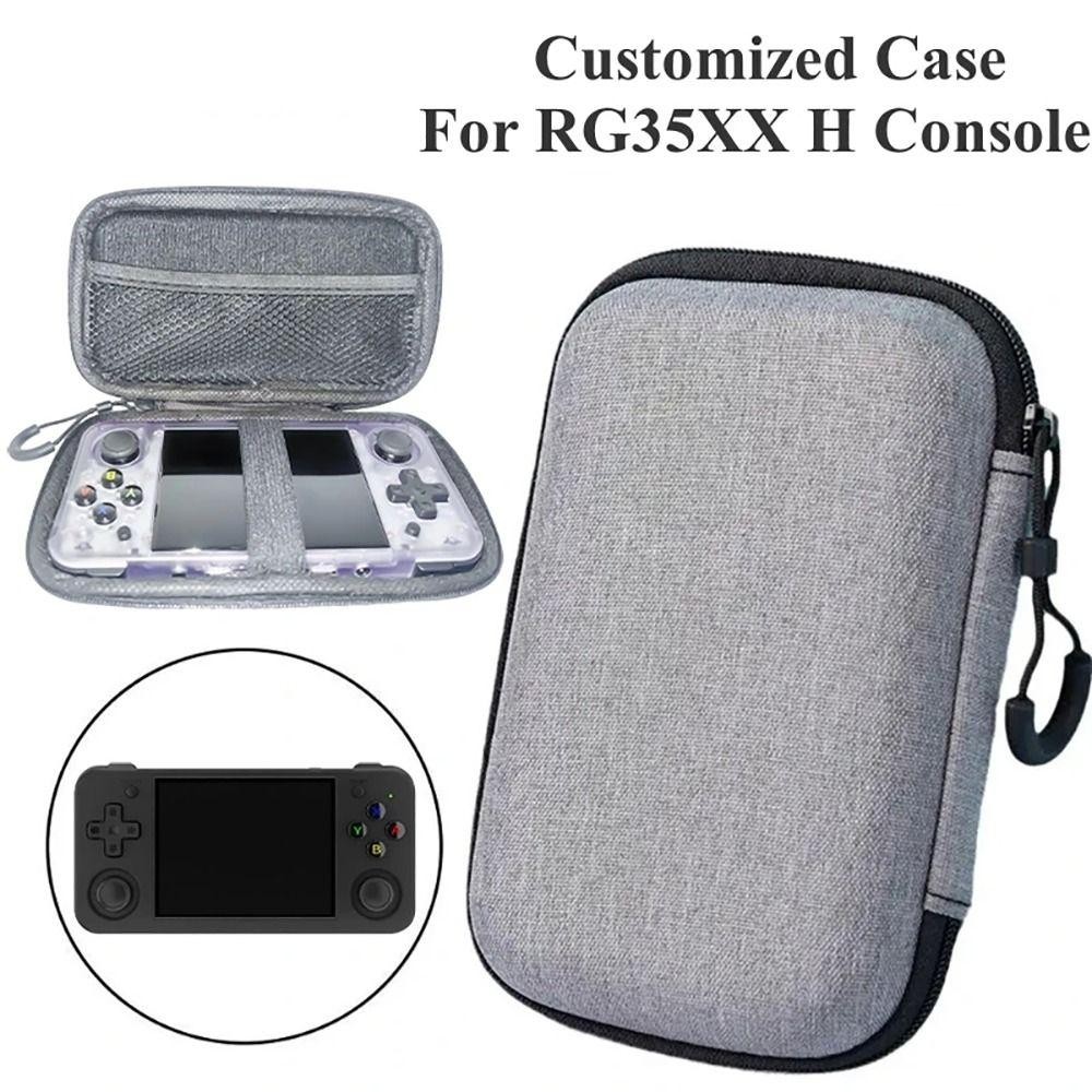 Portable EVA Game Console Case RG35XX H Storage Bag Zipper Hard Shell Travel Pou