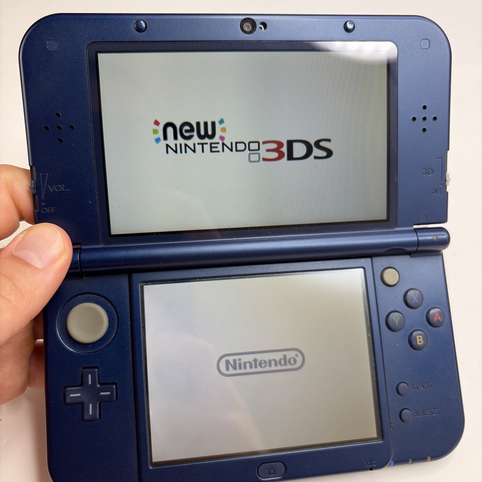 New Nintendo 3DS XL LL Blue Console – Tested! W Charger Stylus